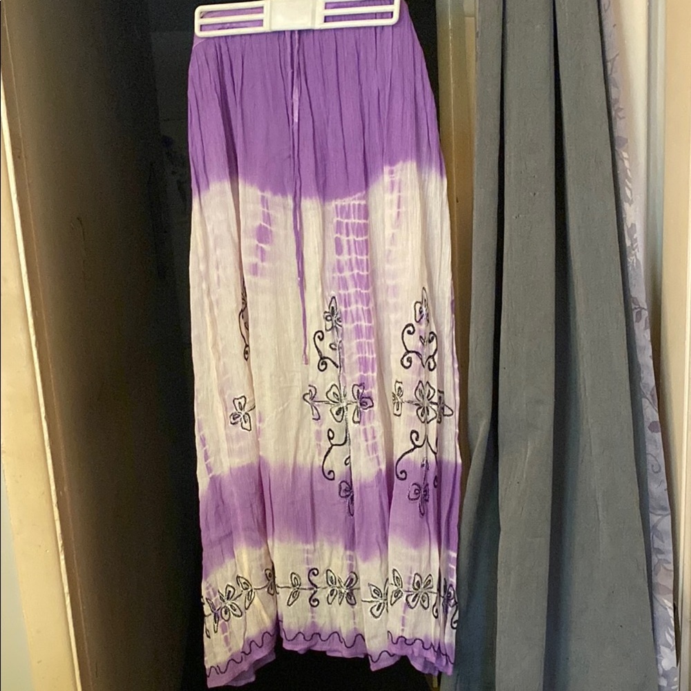 Gauze boho skirt